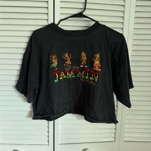 Vintage “We Be Jammin In Jamaica” Cropped Tee